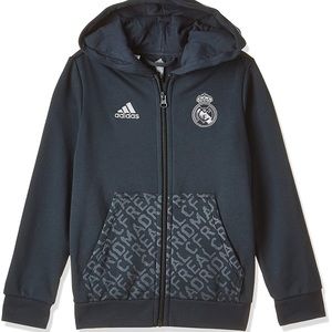 NWT ADIDAS REAL MADRID ZIP HOODIE YOUTH DP2677 pm